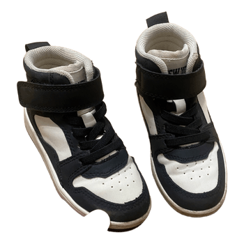 Black and white sneakers