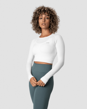 Define Seamless LS Crop Top