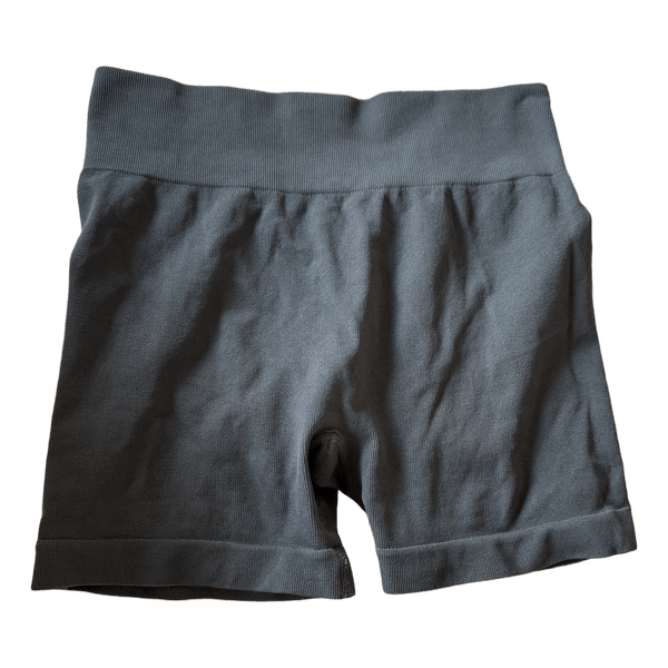 Grå sømløse træningsshorts