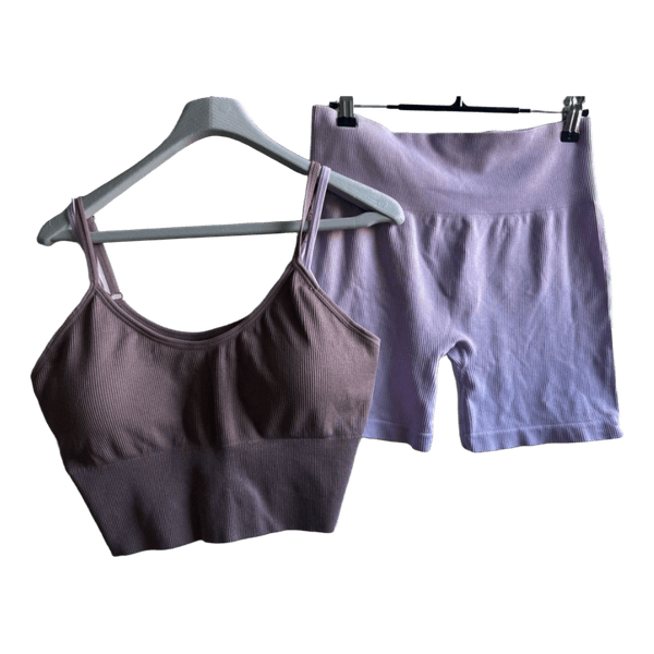 Lilac seamless activewear set
