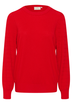 Fiery Red Knit