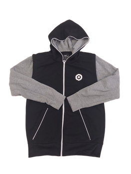 Black and grey zip hoodie