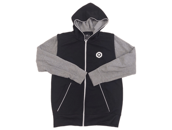 Black and grey zip hoodie