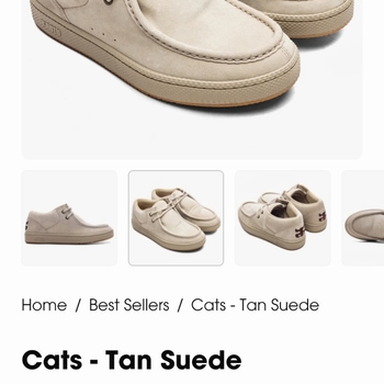 Ipath merkkinen  beige suede casual shoes 