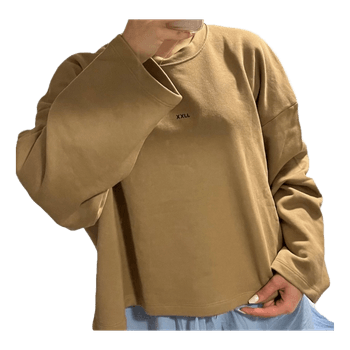 Beige cotton sweatshirt