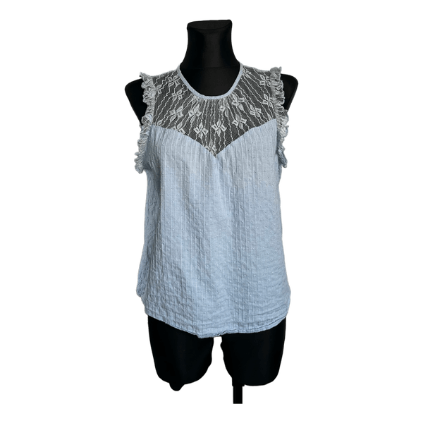 Shein light blue top