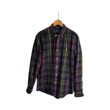 Tartan button-down shirt