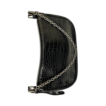 Mustard crocodile crossbody bag