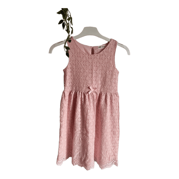 Pink lace dress