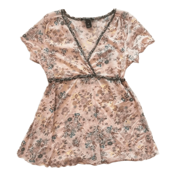 Pink floral top