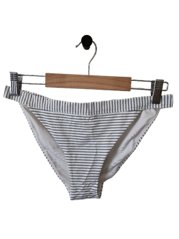 valkoinen mustaraidallinen bikinihousut 38
