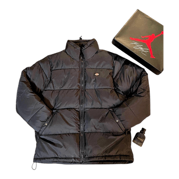 Musta Dickies puffer-takki