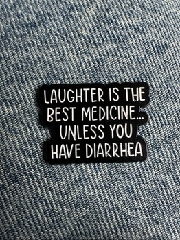 Funny slogan metal pin