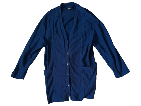 Navy sininen neuletakki Marimekko