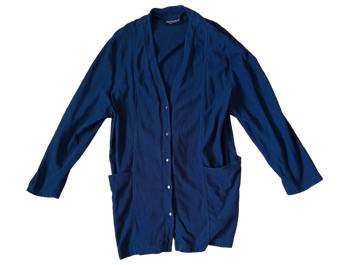 Navy sininen neuletakki Marimekko