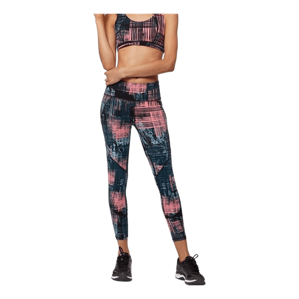 Sweaty Betty Zero Gravity Crop Leggings XS Pink Black Running Gym Yoga