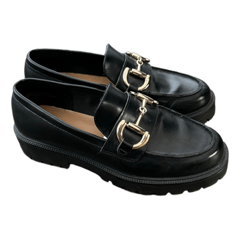 Black loafers