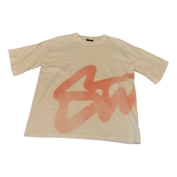 Hvid grafisk t-shirt