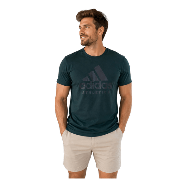 Green Adidas Athletics t-shirt
