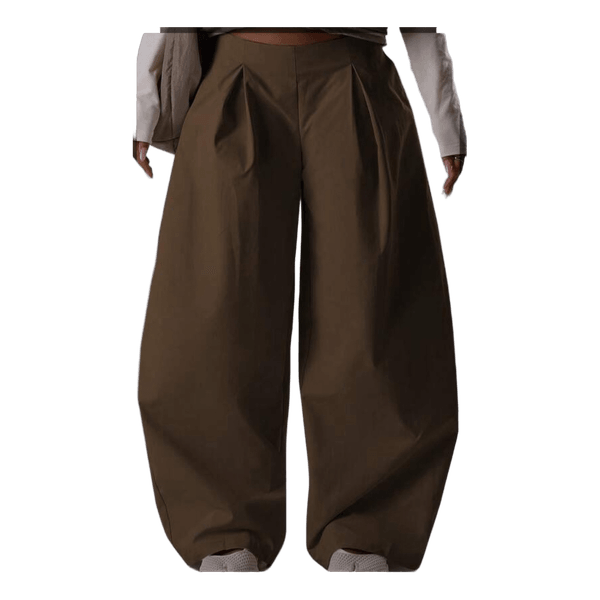 Brown wide leg trousers