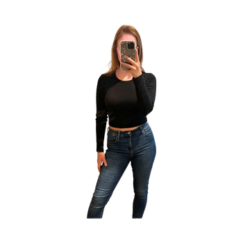 Black long sleeve top