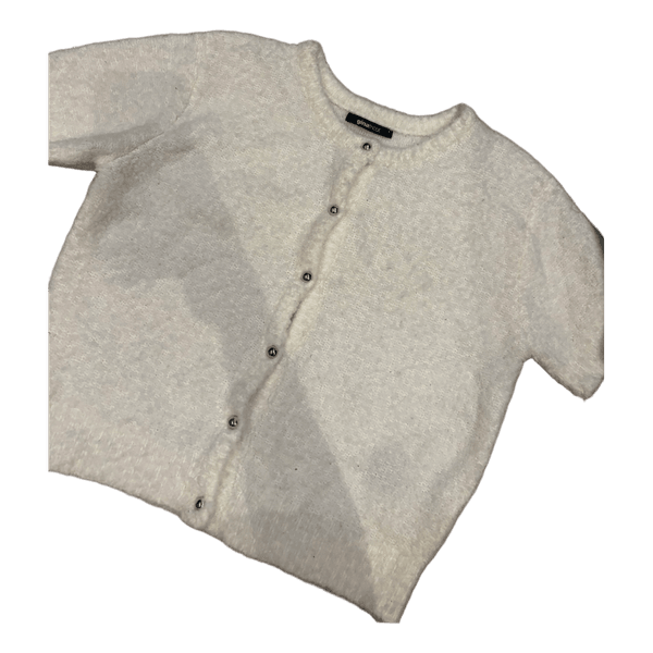 Gina Tricot hvid strikcardigan
