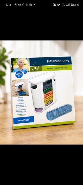 Uusi/avaamaton Weinberger pillerilaatikko