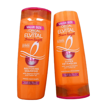 Elvital dream length shampoo and detangler