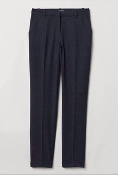 Navy polka dot trousers