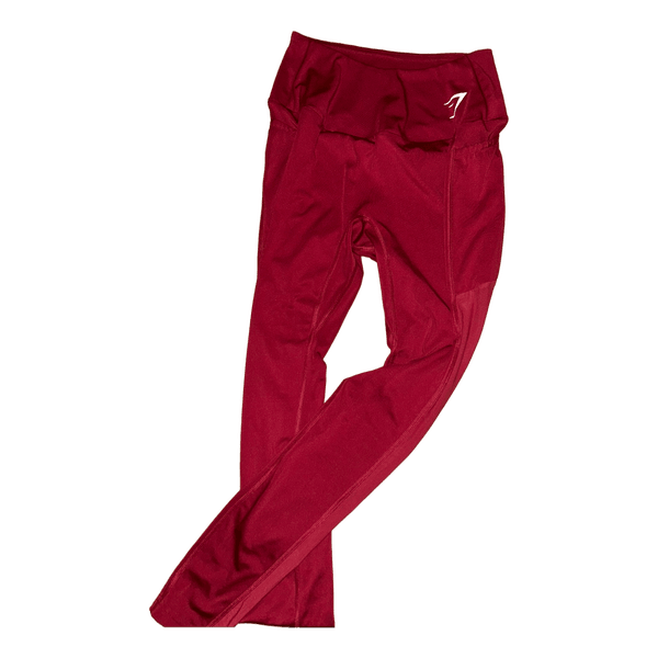 Red gym leggings