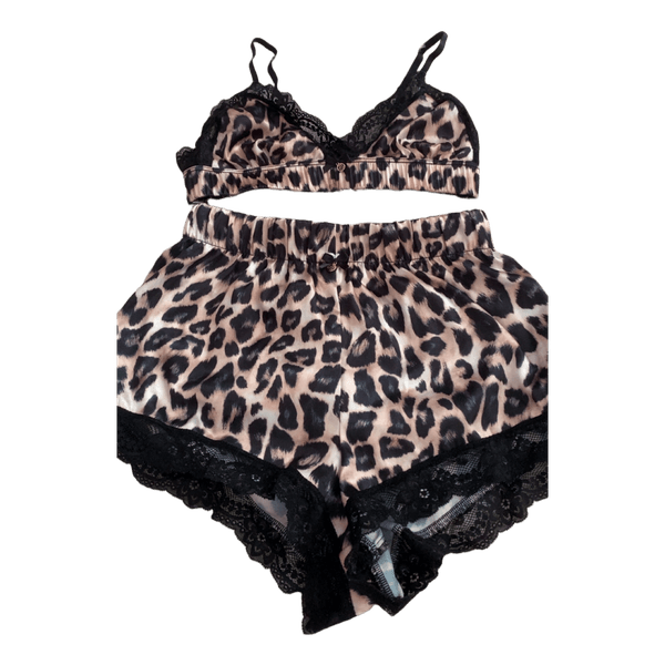 Leopard print pajama set