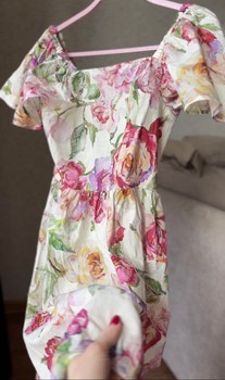 Next floral print spring/summer dress 100% cotton girls 10yrs