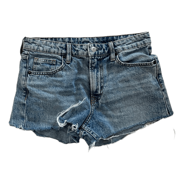 Sinisen denimshortsit
