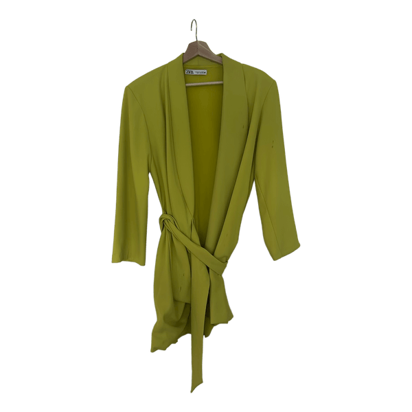 Zara lime blazer dress