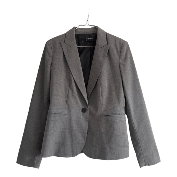 Grå ternet Zara blazer