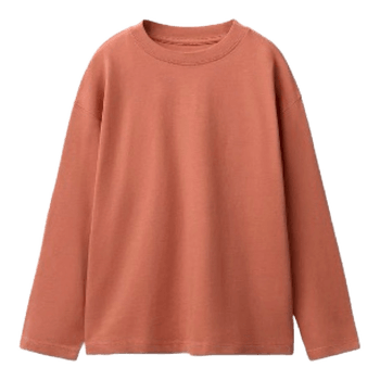 Orange langærmet