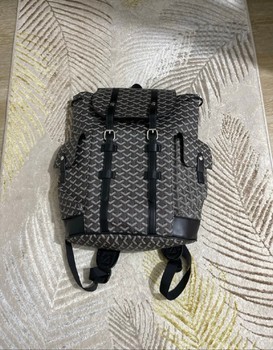 Goyard printed canvas backpack