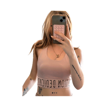 Pink workout tank top