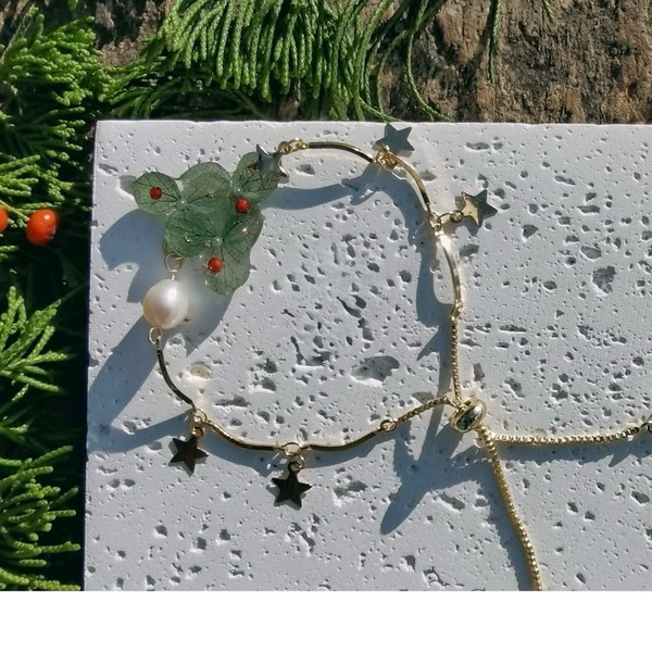 Real Flower Jewelry｜Handmade Bracelet with preserved Botanicals