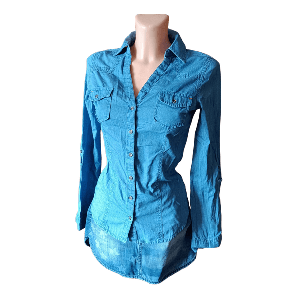 Blue cotton shirt