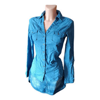 Blue cotton shirt