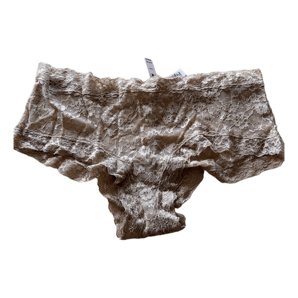 Beige lace panties