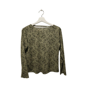 Floral long-sleeve top