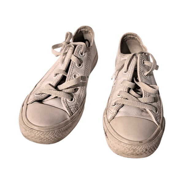 White leather converse