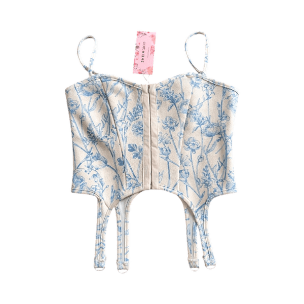 Shein Mod floral corset top