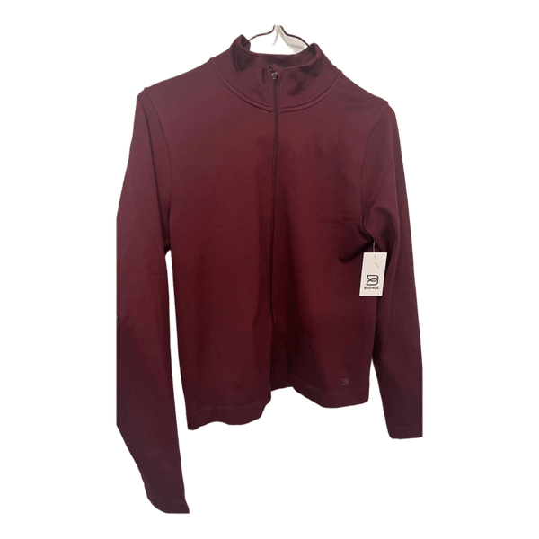 Burgundy zip sports jacket