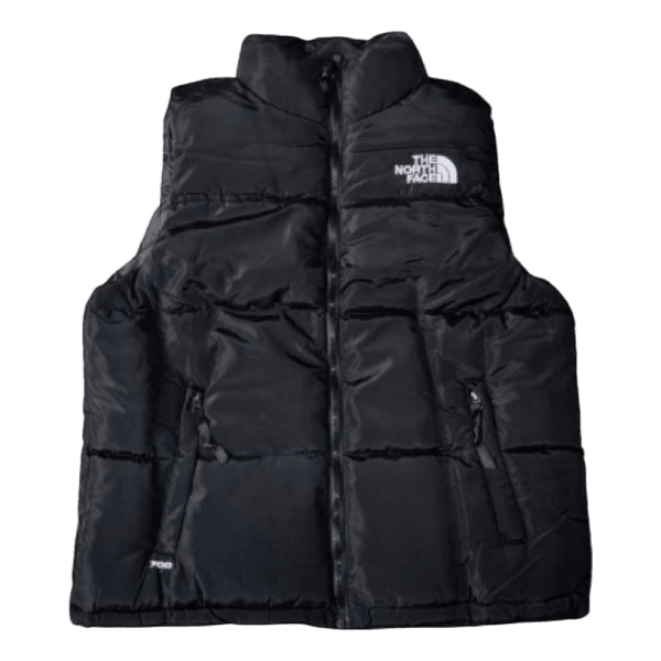 Black puffer vest