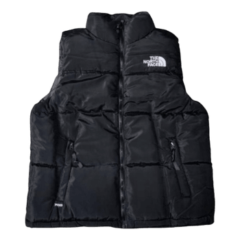 Black puffer vest