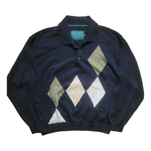 Galvin green argyle sweater