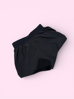Black athletic shorts